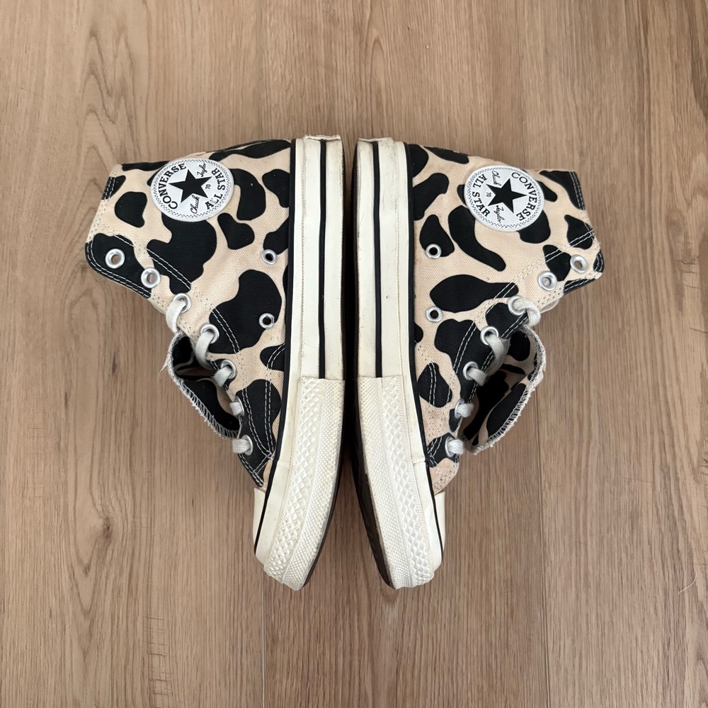 Cow Print Converse Size 7